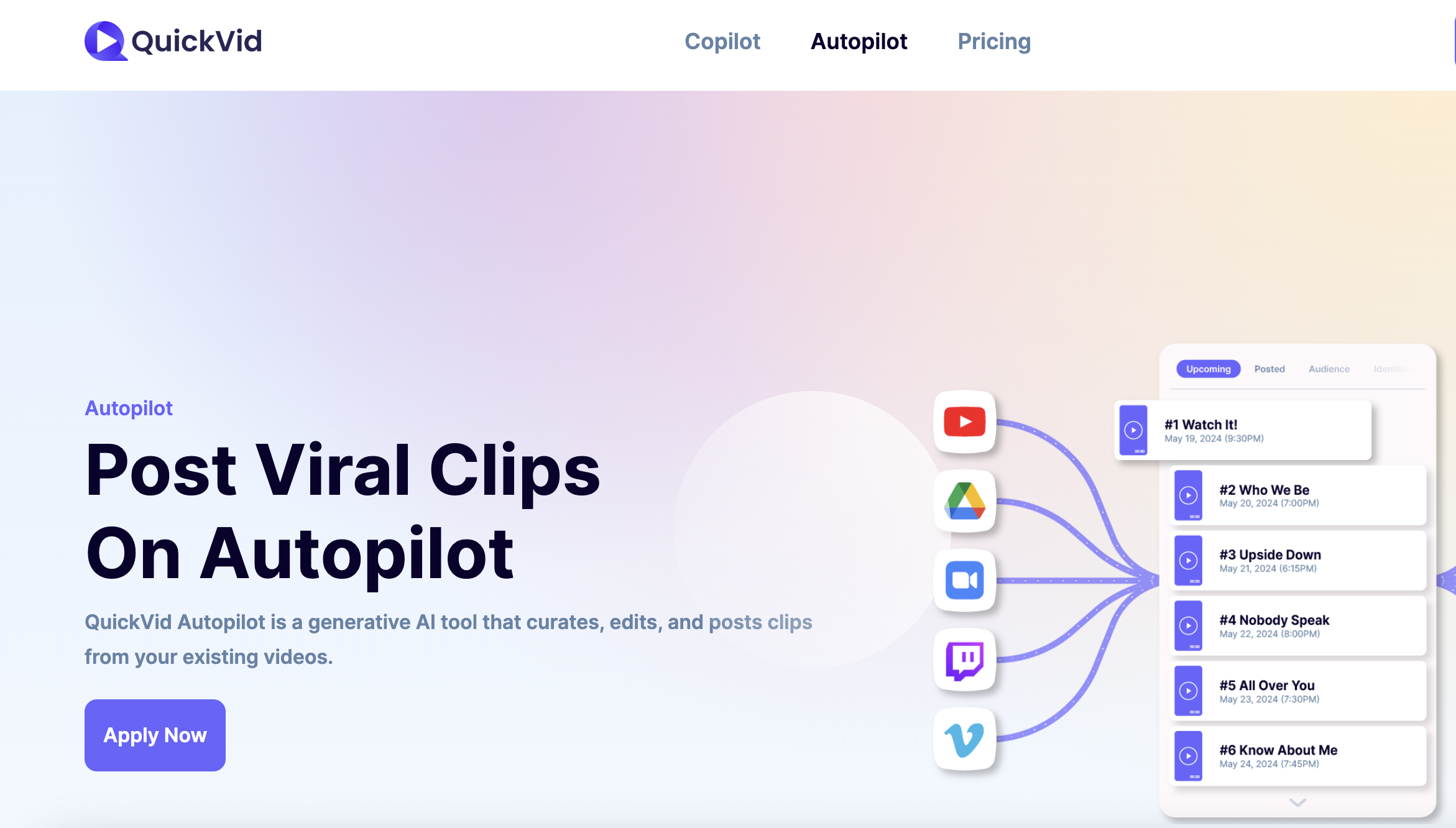 Quickvid Autopilot