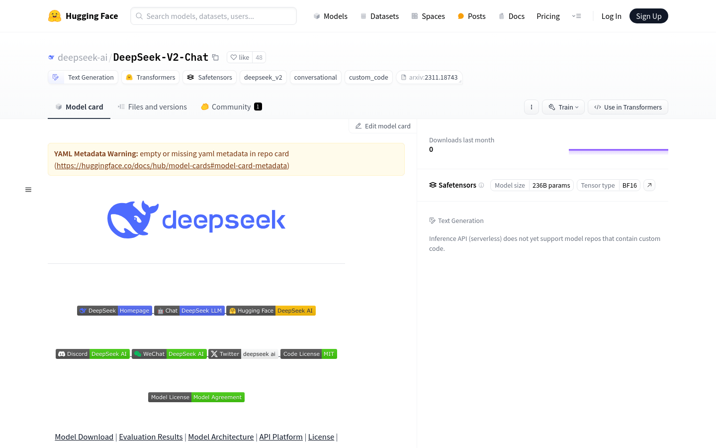 Deepseek V2 Chat