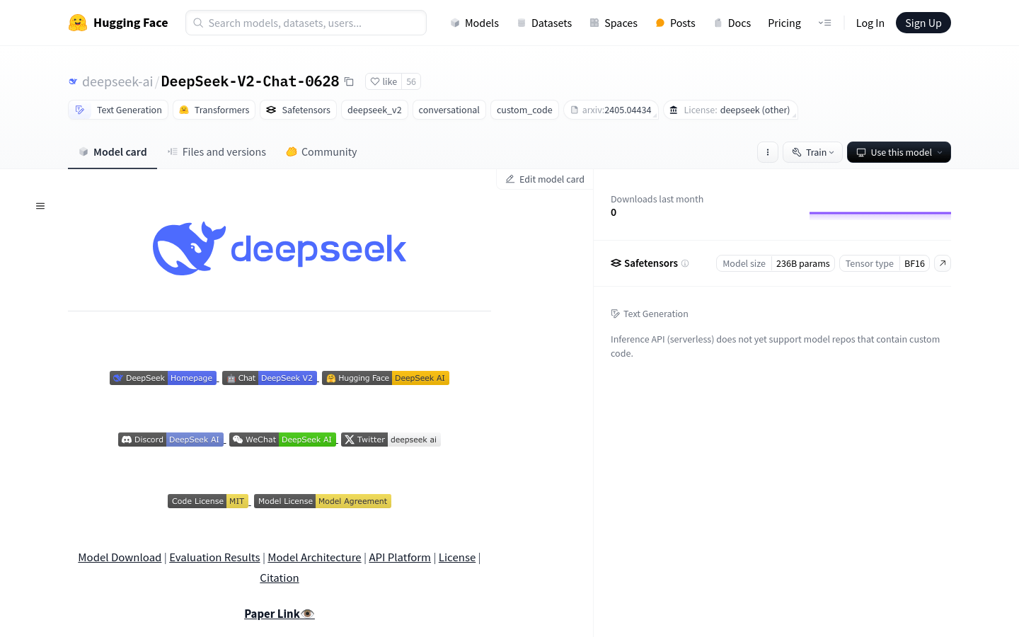 Deepseek V2 Chat 0628