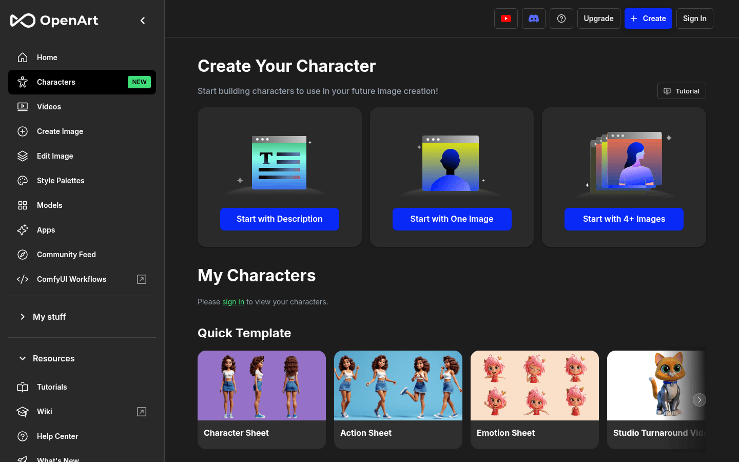 Openart Characters