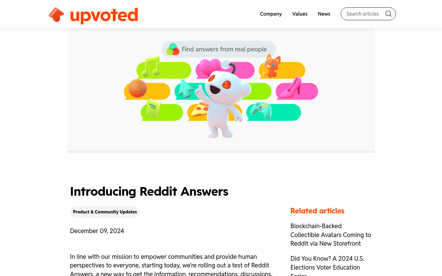 Reddit Answers