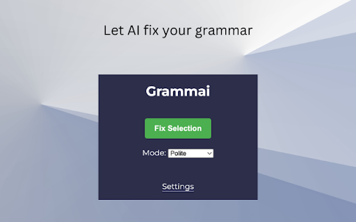 Grammai: AI Grammar Checker (GPT Powered)