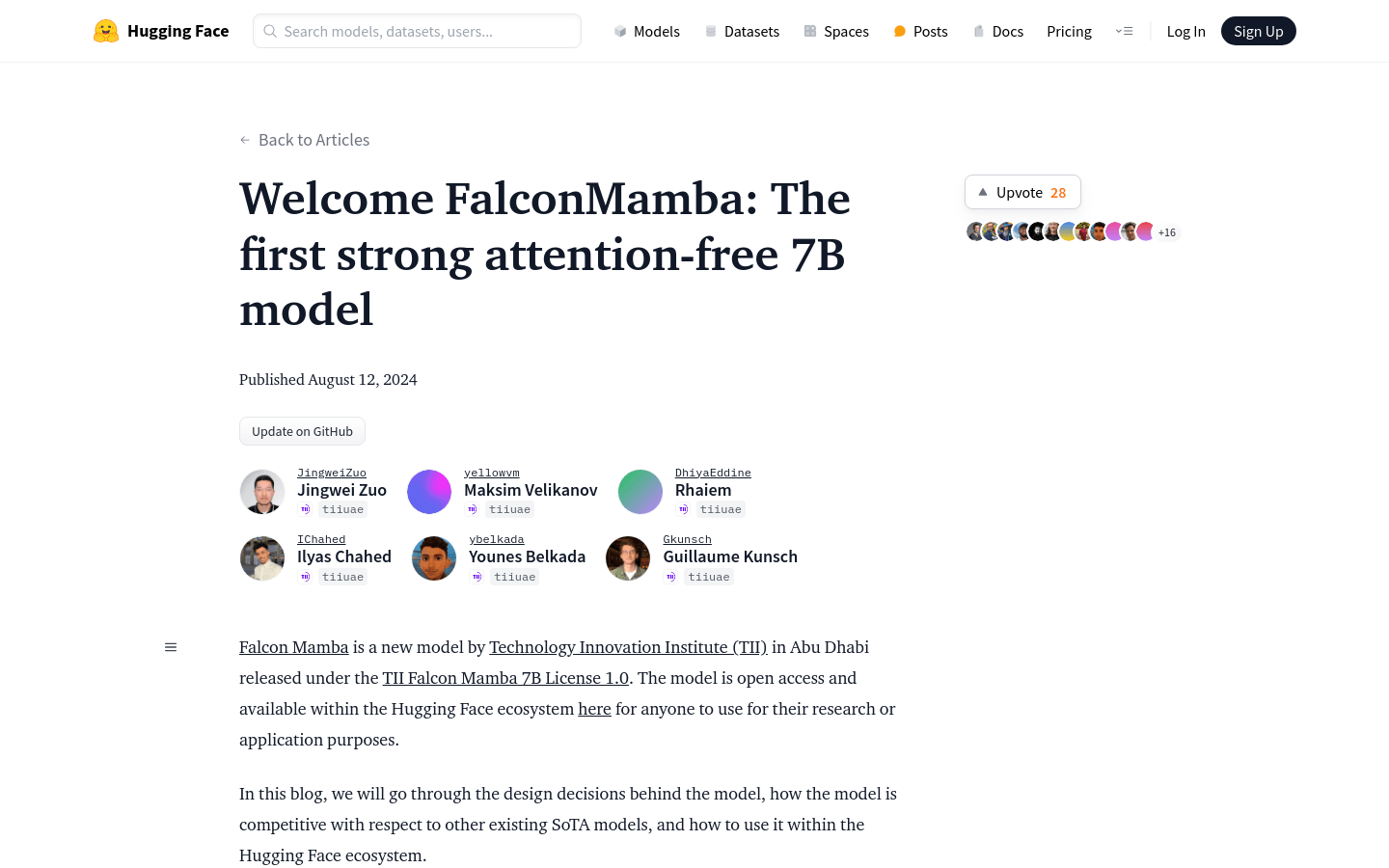 Falcon Mamba