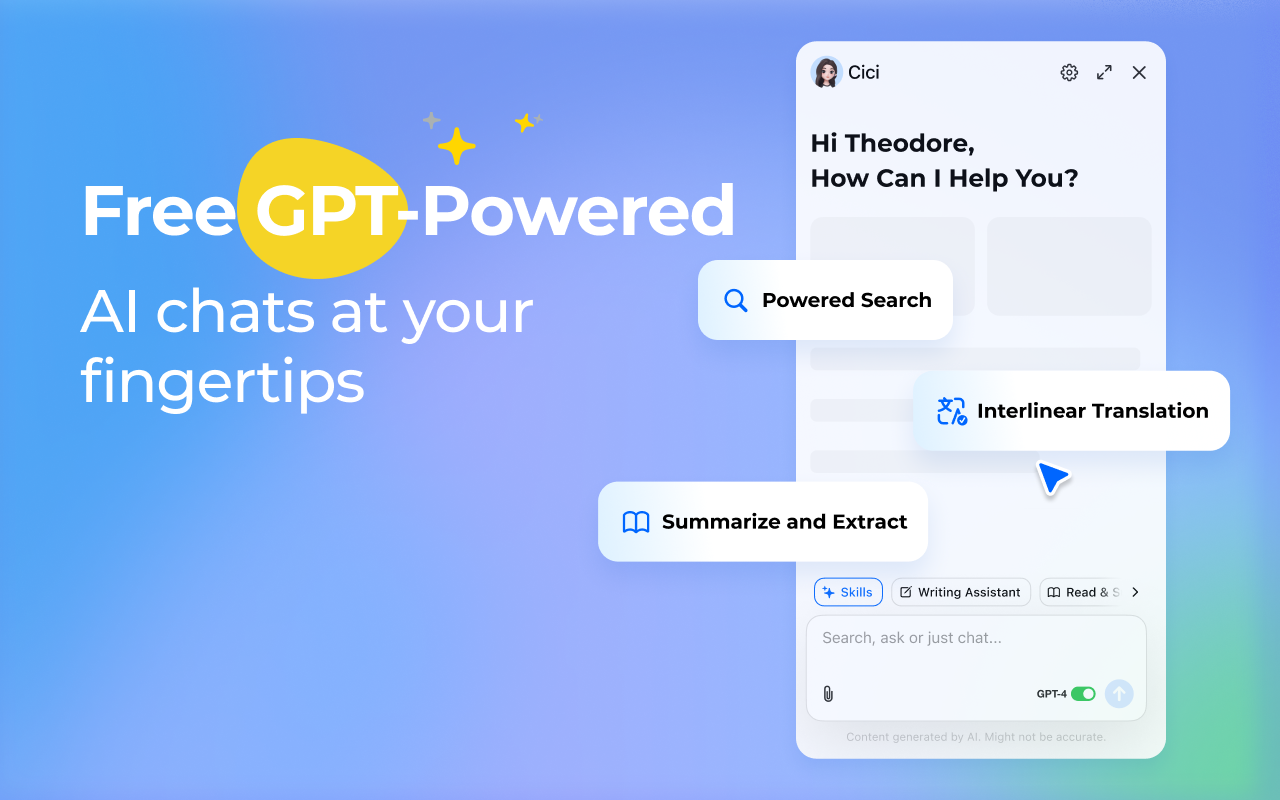 Cici, Browser AI Assistant