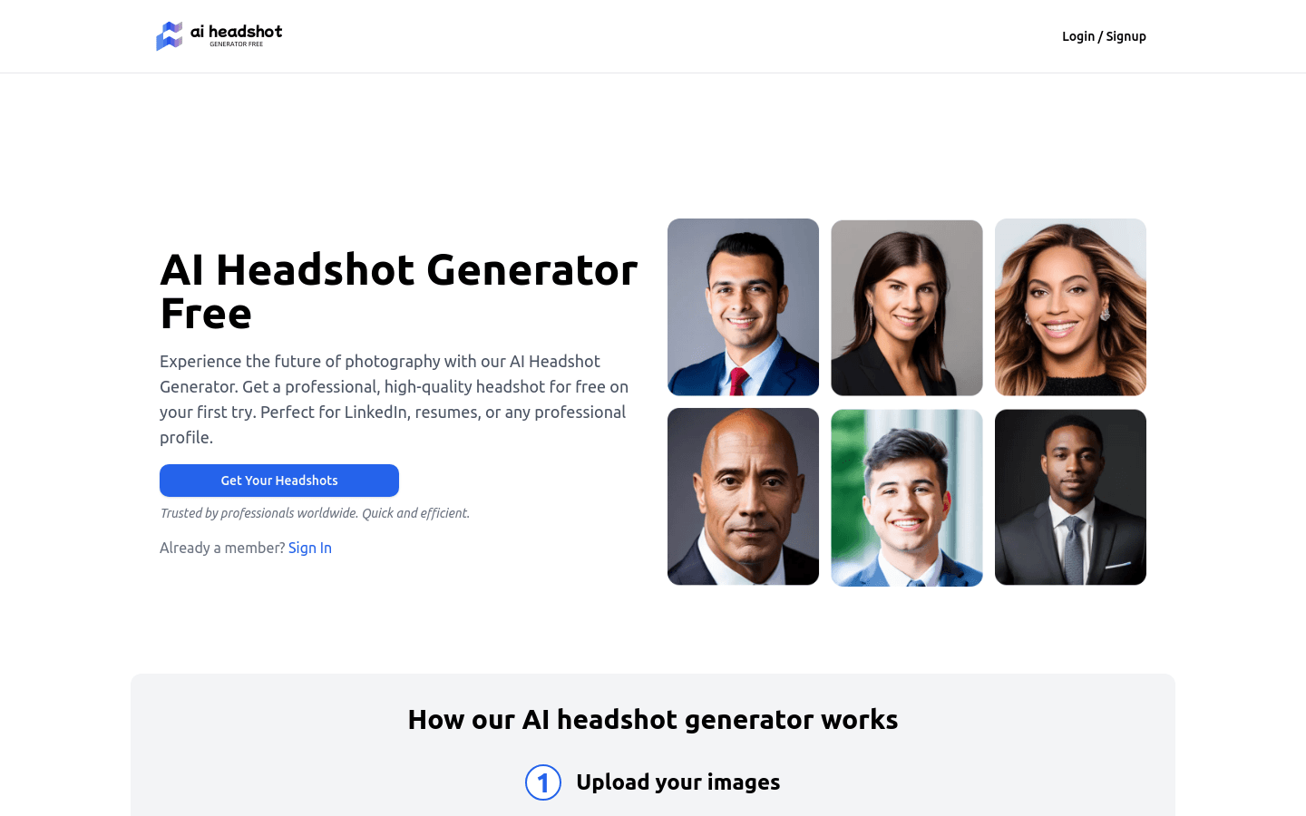 AI Headshot Generator Free