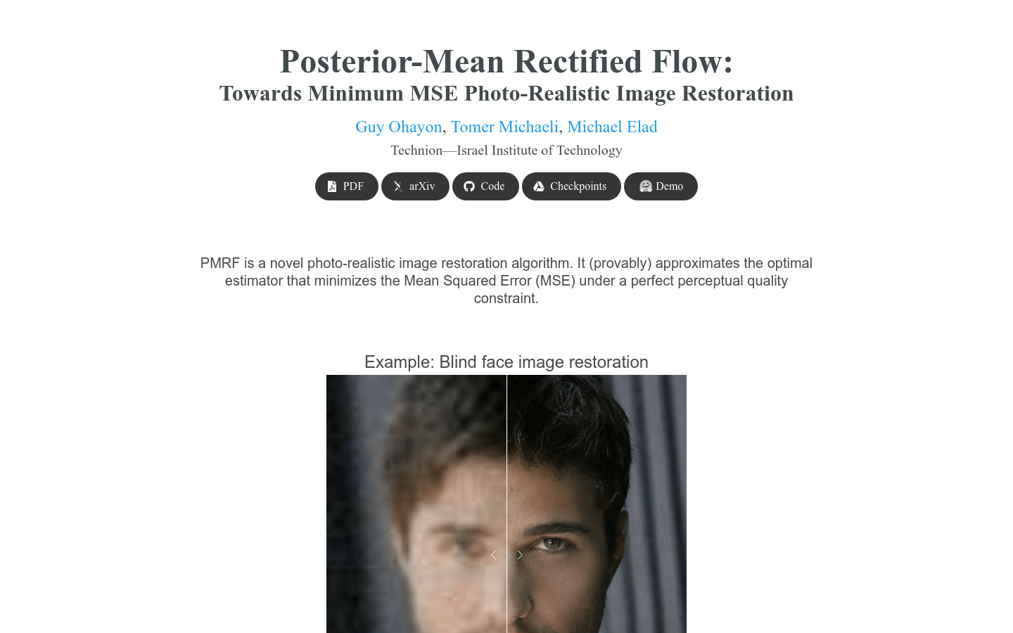 Posterior Mean Rectified Flow