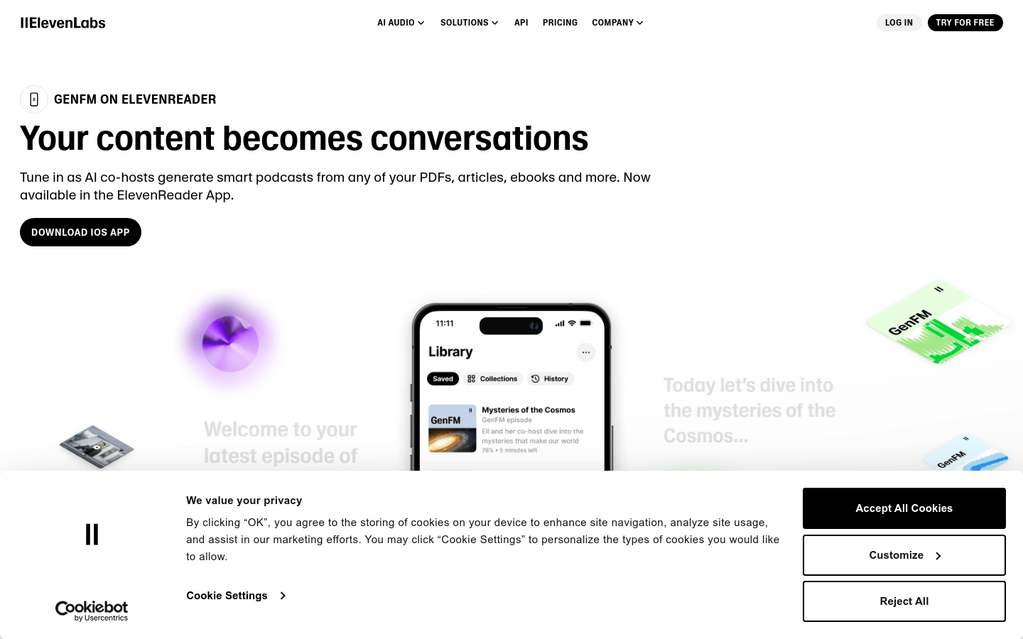 Elevenlabs GenFM