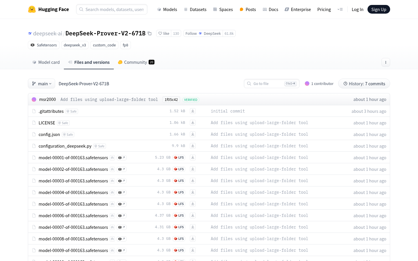 Deepseek Prover V2 671B