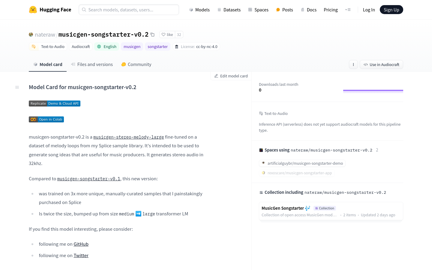 Musicgen Songstarter V0.2