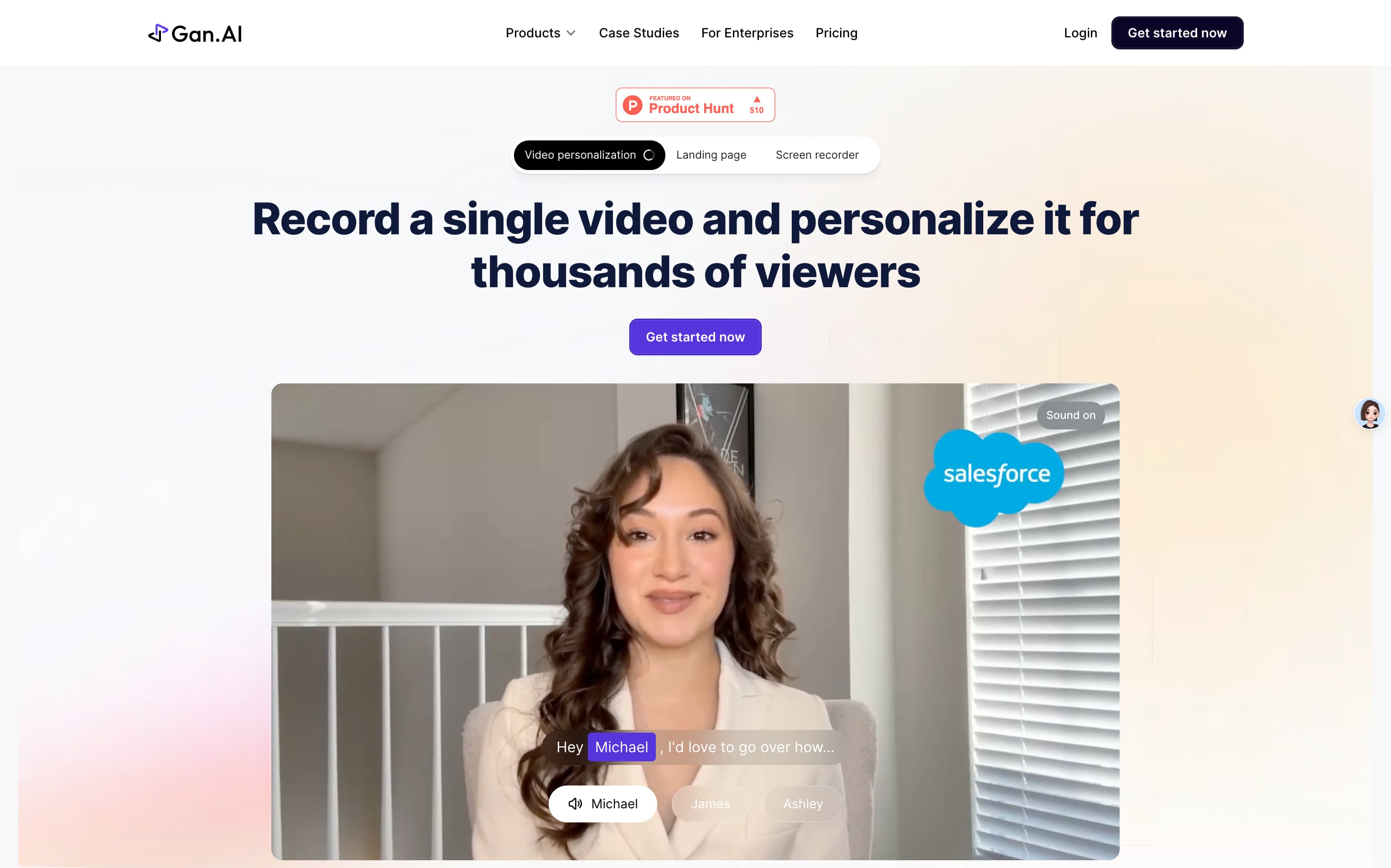 Gan.ai AI Video Personalization