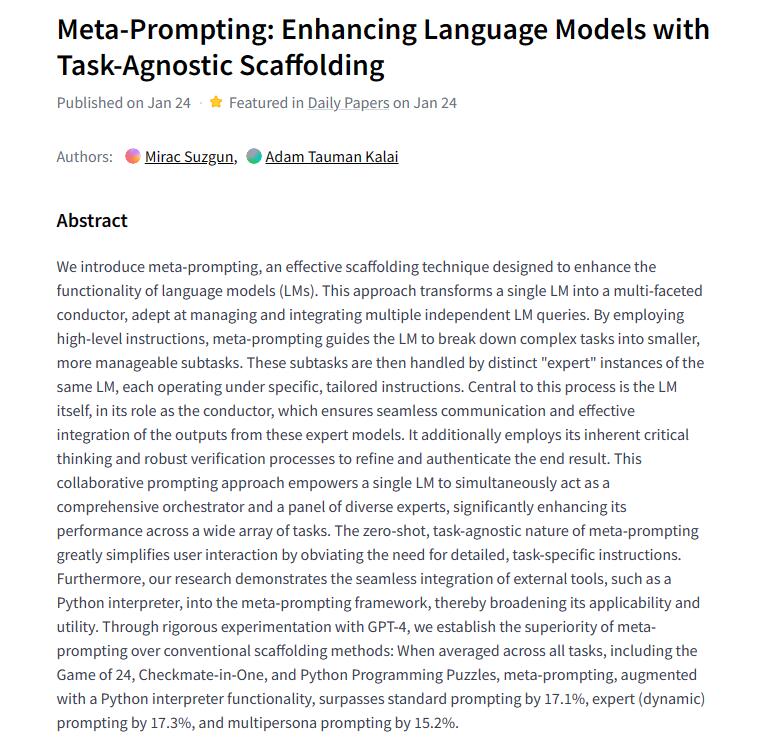 Meta Prompting