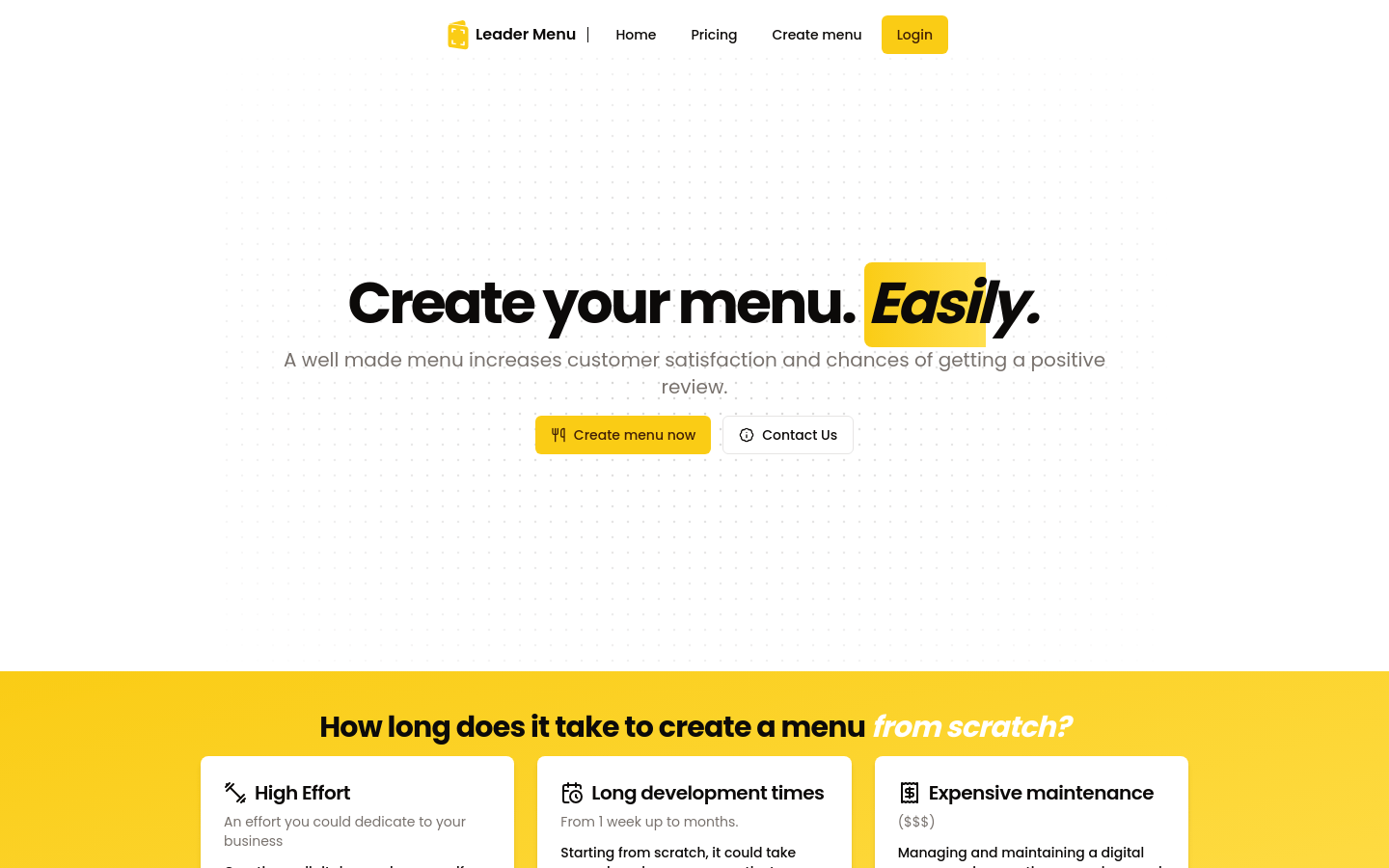 Leader Menu