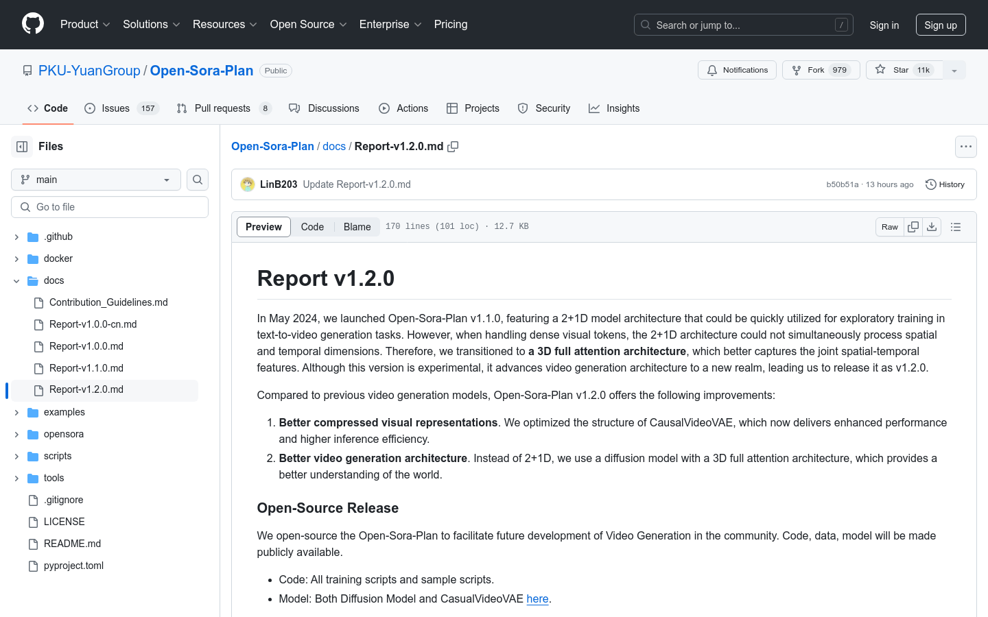 Open Sora Plan V1.2