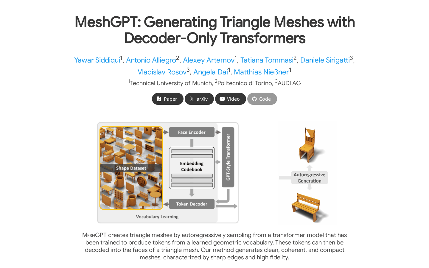 Meshgpt
