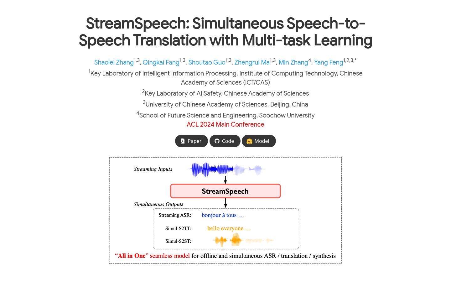 Streamspeech