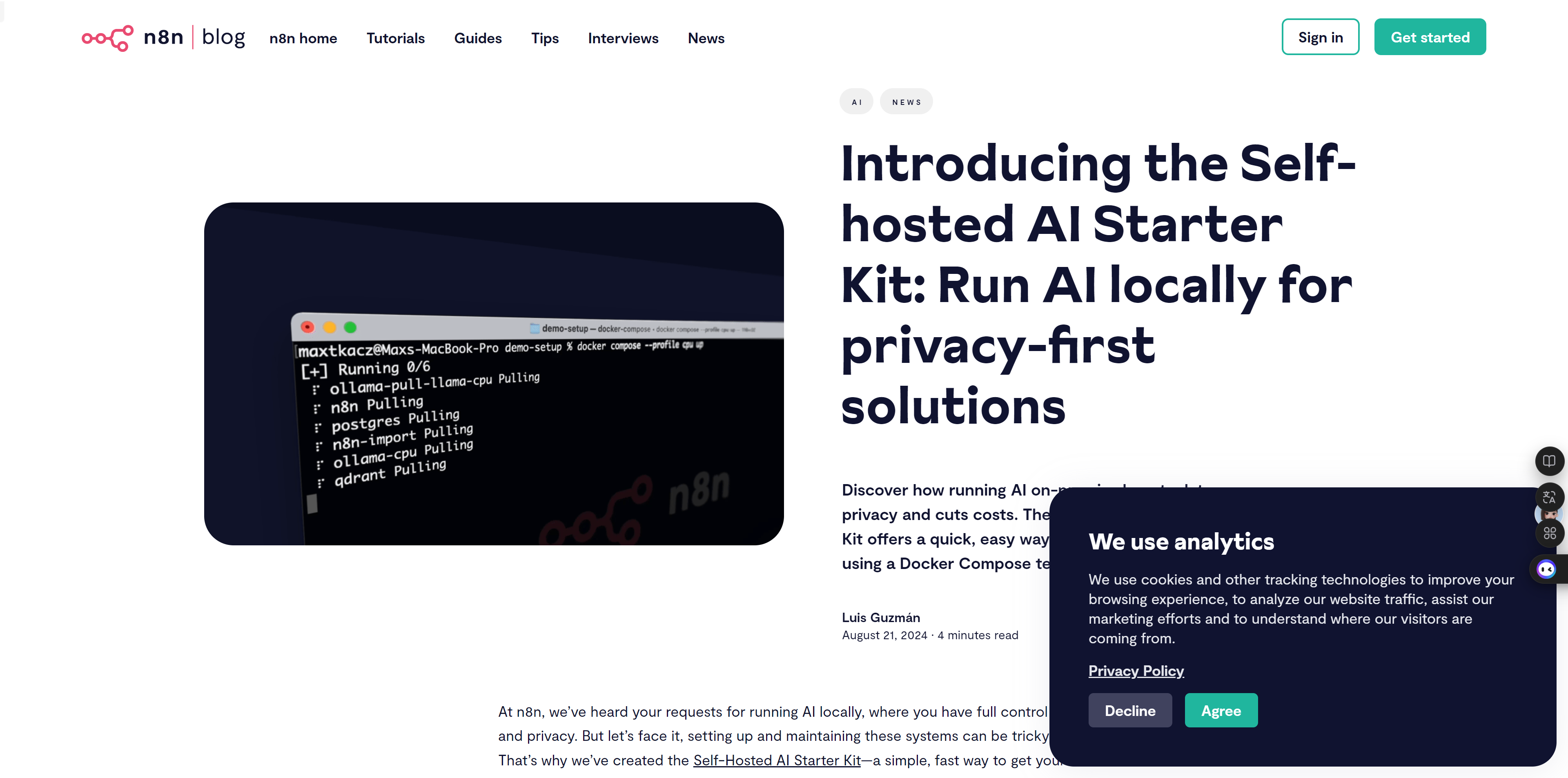 Self Hosted AI Starter Kit
