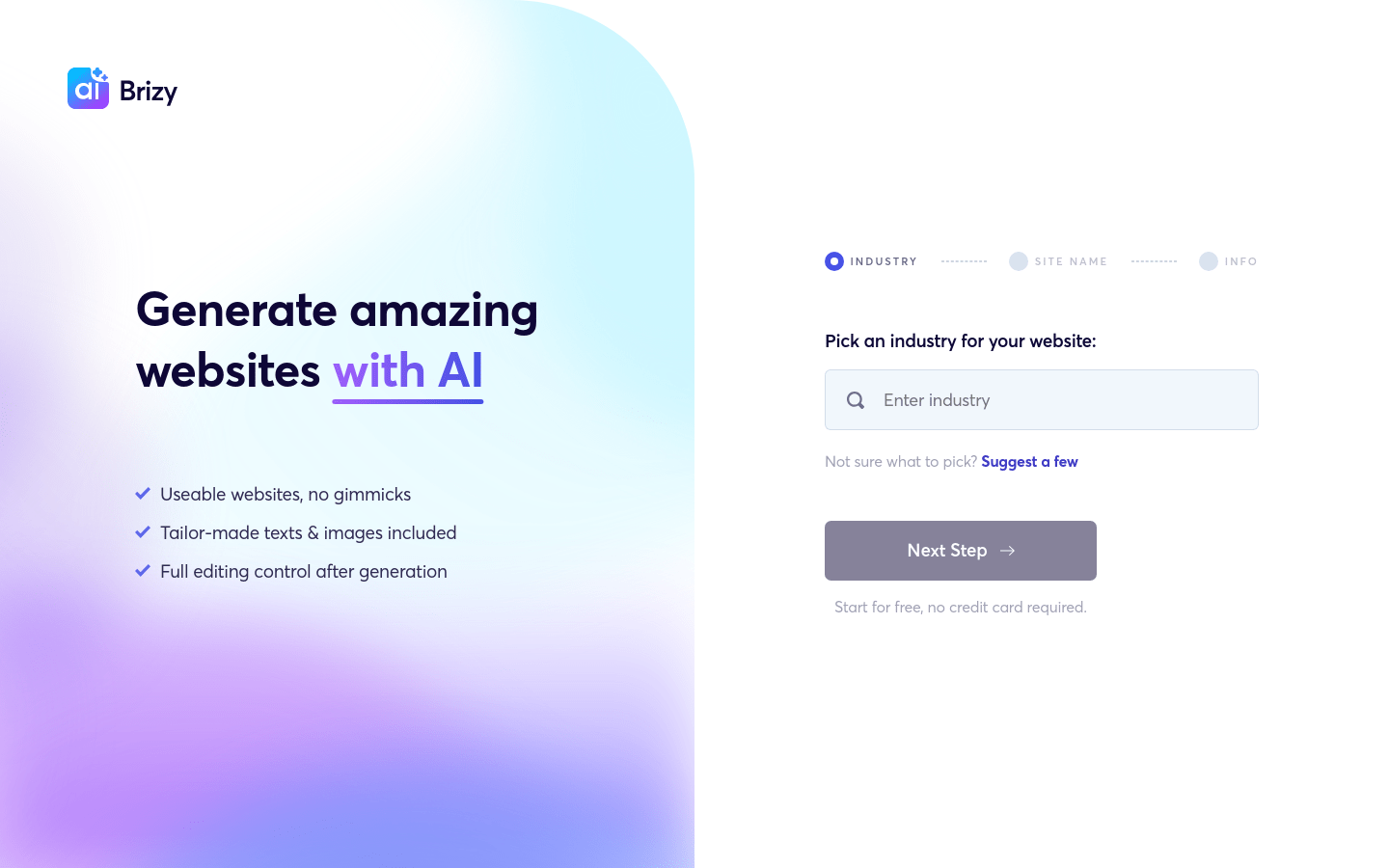 Brizy AI Website Builder