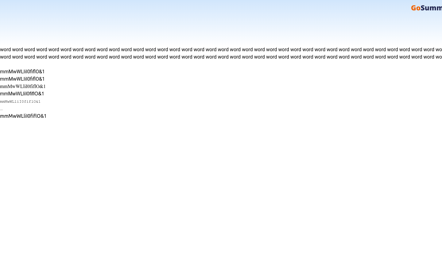Go Summarize