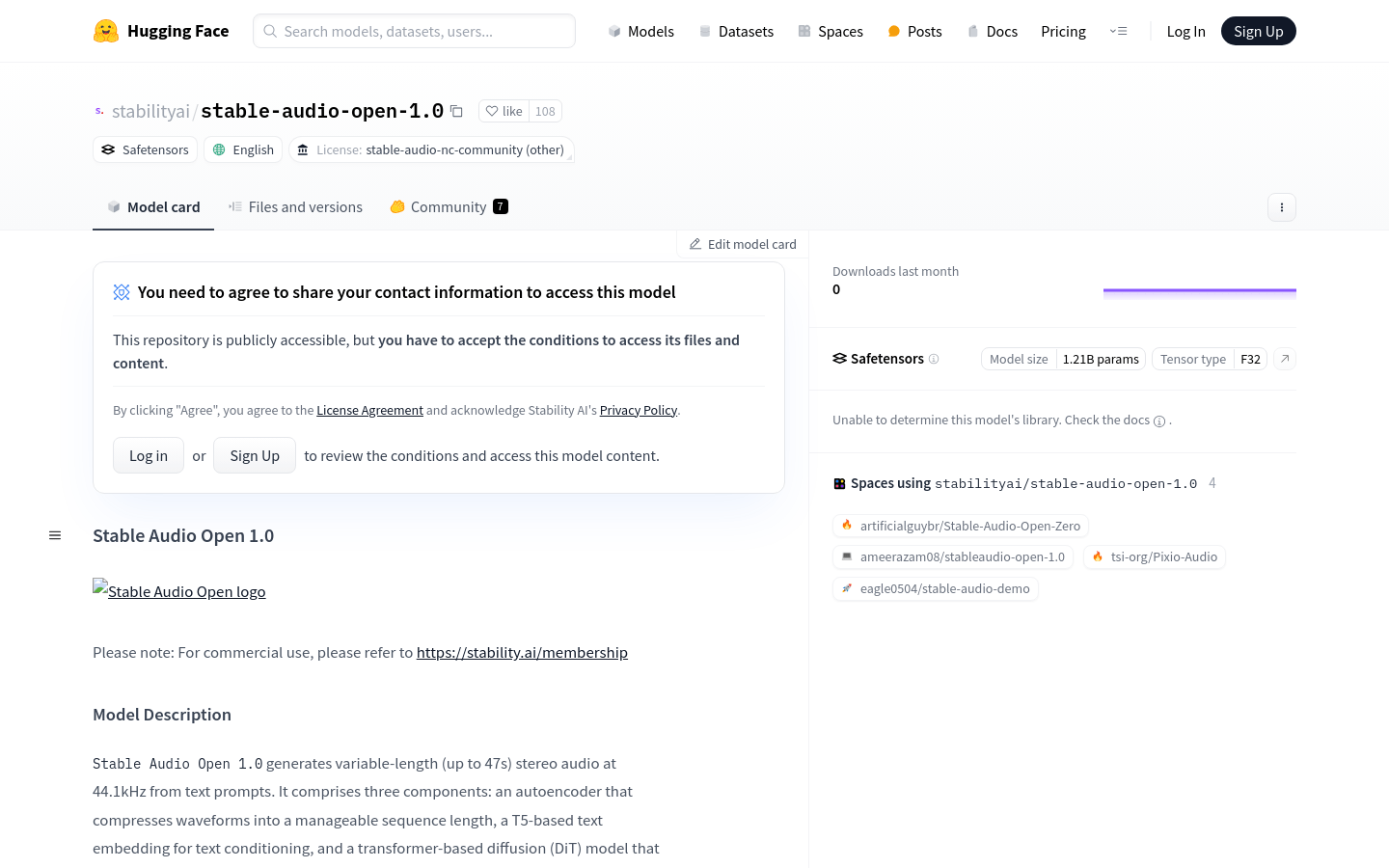 Stable Audio Open 1.0