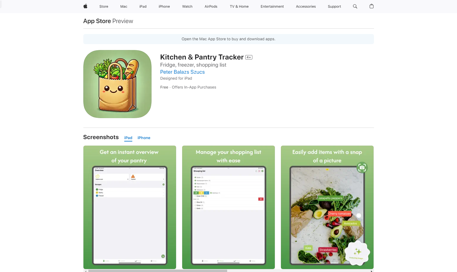 Kitchen & Pantry Tracker