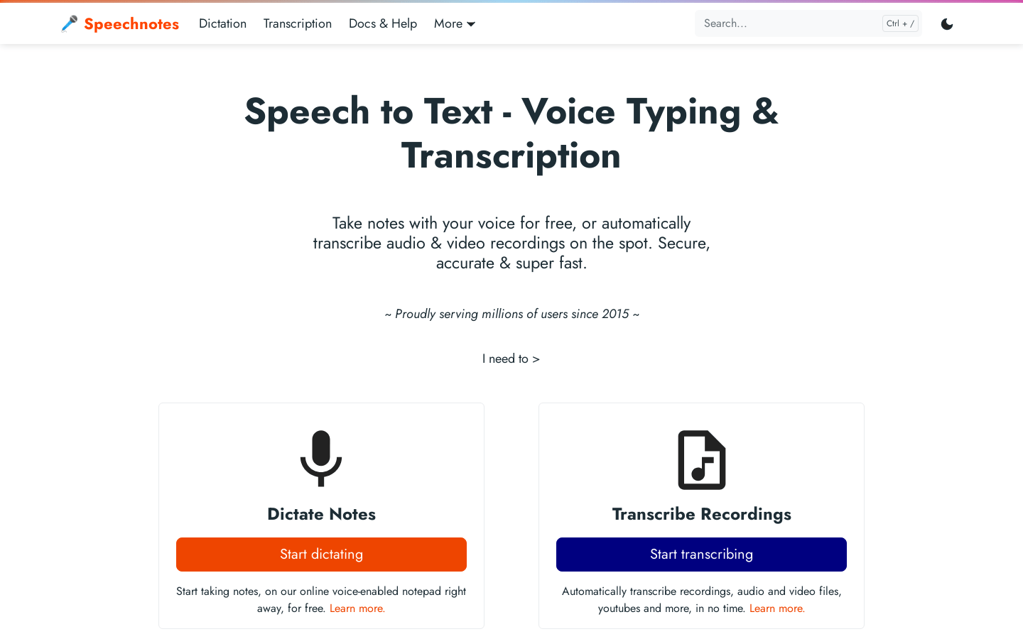 Speechnotes