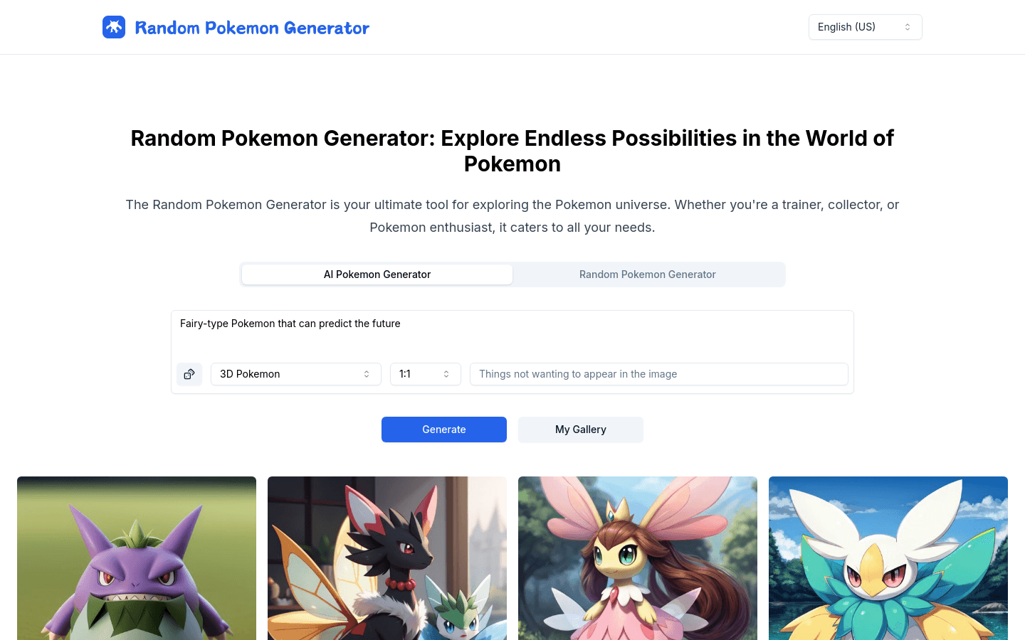Random Pokemon Generator