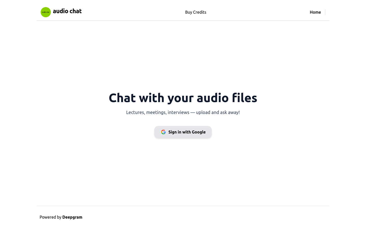 Audio Chat