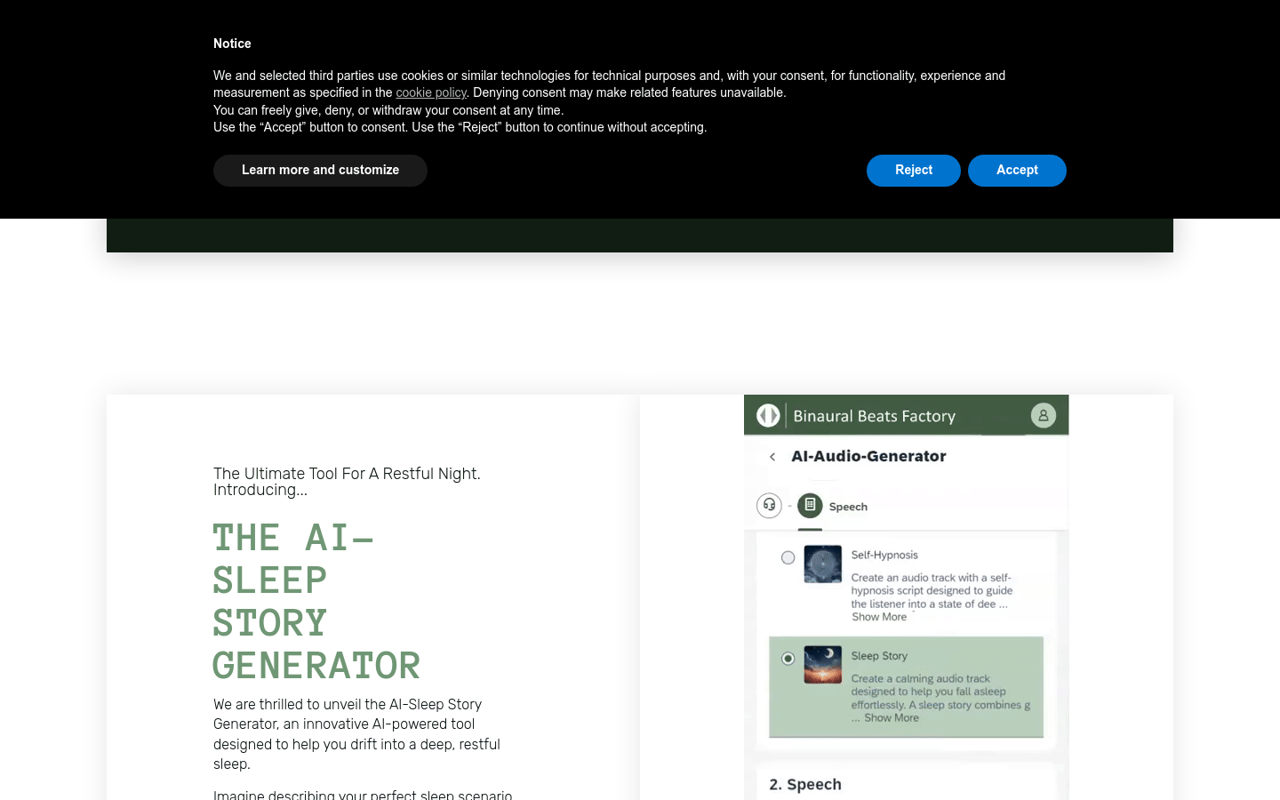 AI Powered Sleep Story Generator