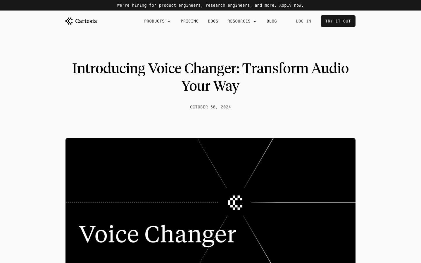 Cartesia Voice Changer