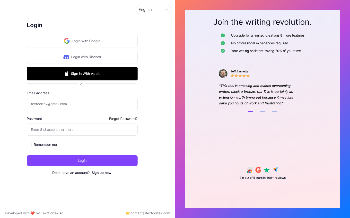 Textcortex Prompt Marketplace