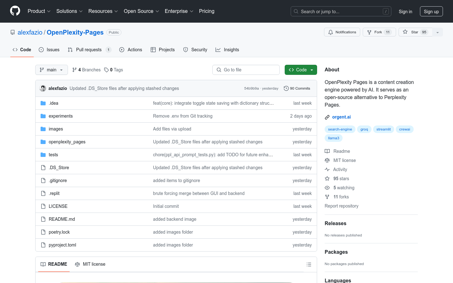 Openplexity Pages