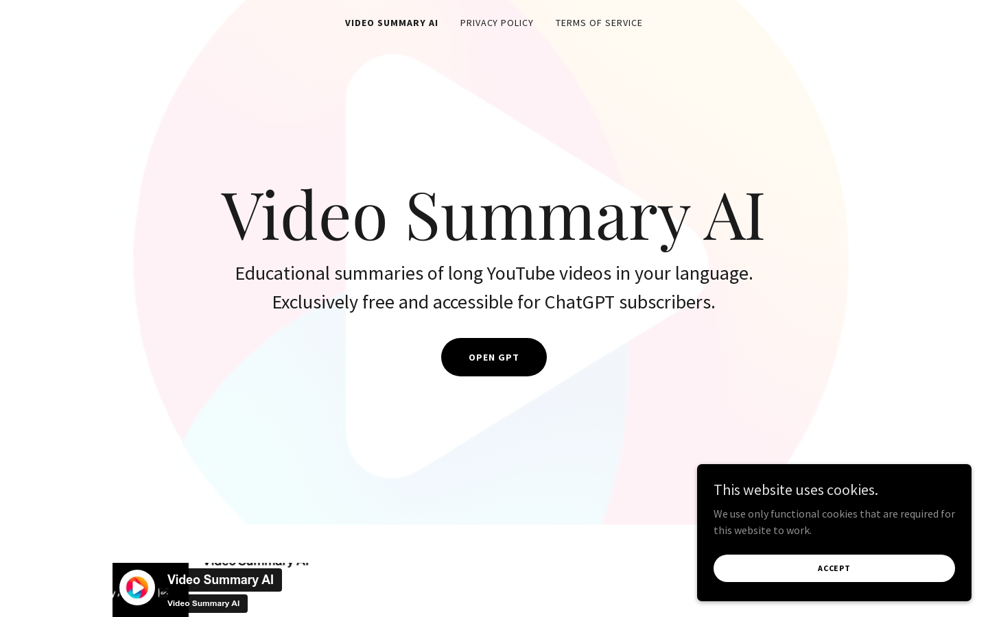 Video Summary AI
