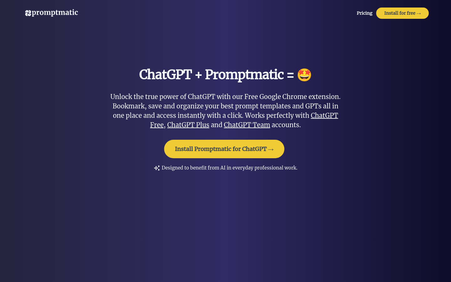 Promptmatic For ChatGPT