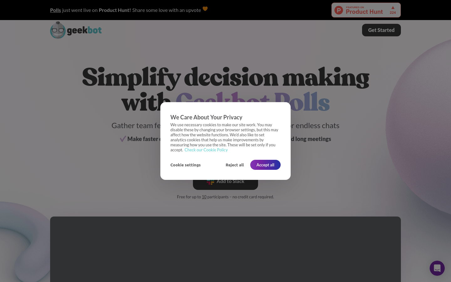 Geekbot Polls