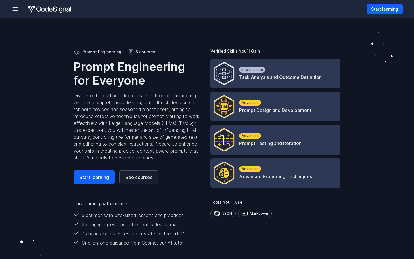 Prompt Engineering For Everyone | CodeSignal Learn