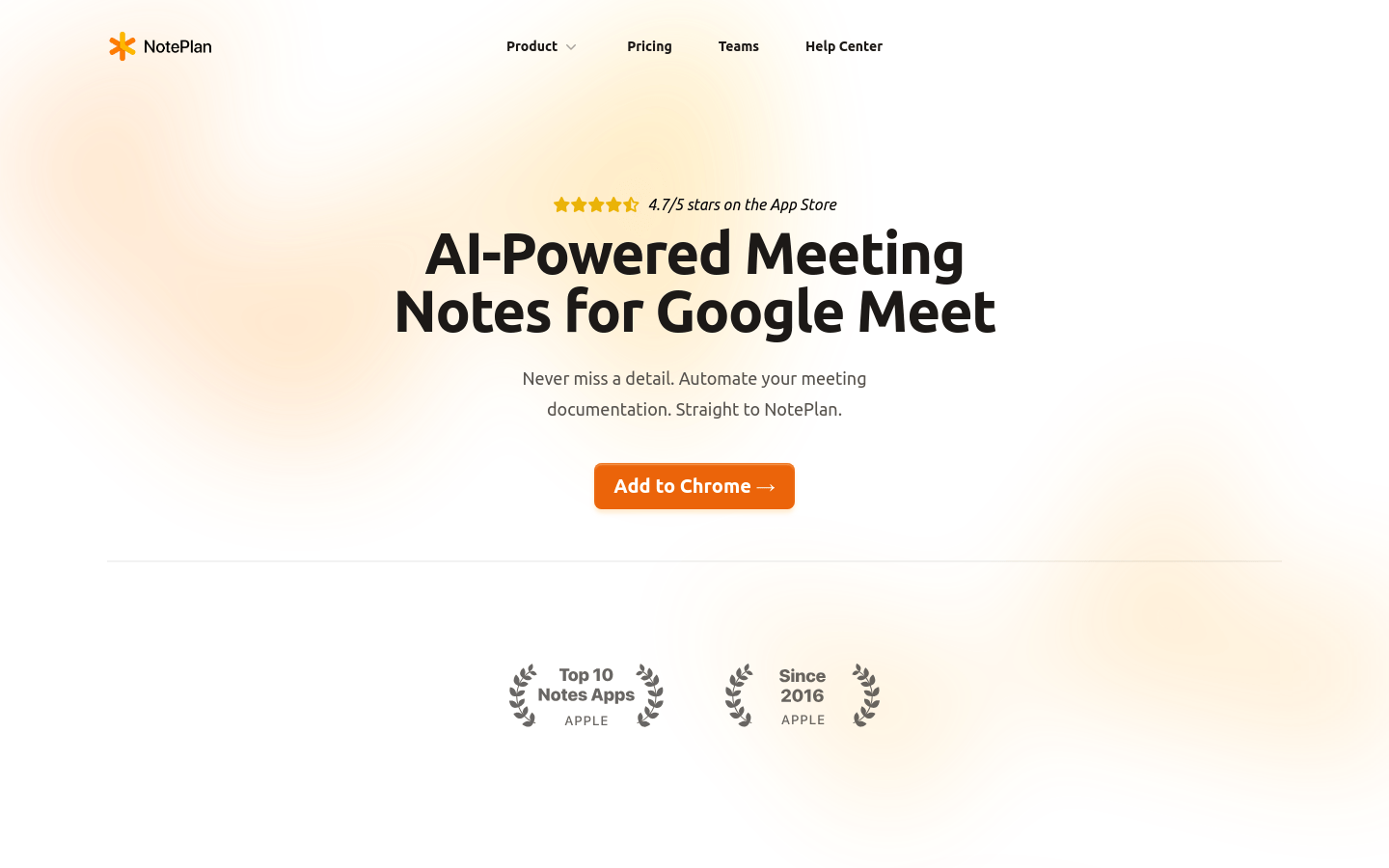 Noteplan AI Meeting Notes
