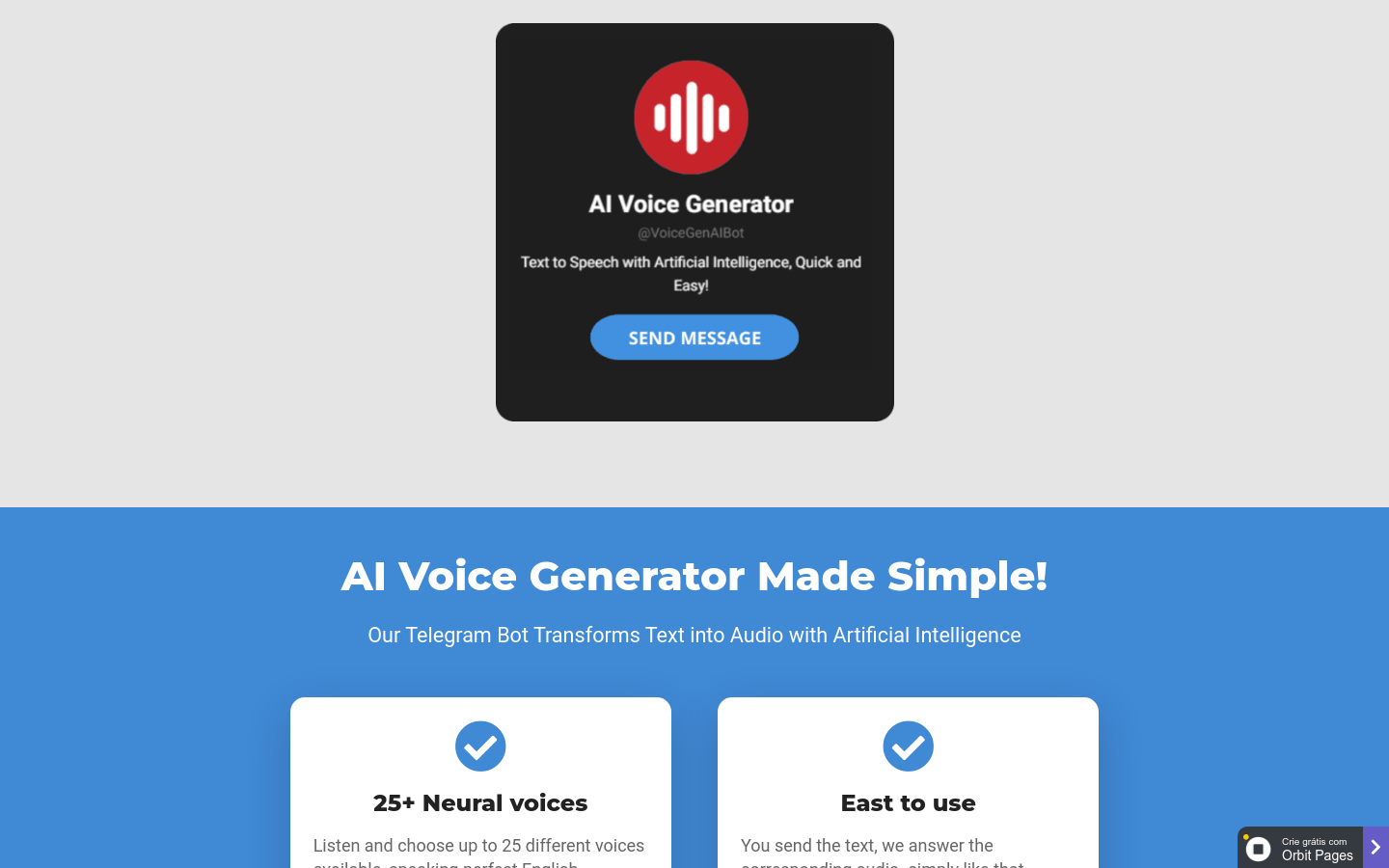 AI Voice Generator Bot