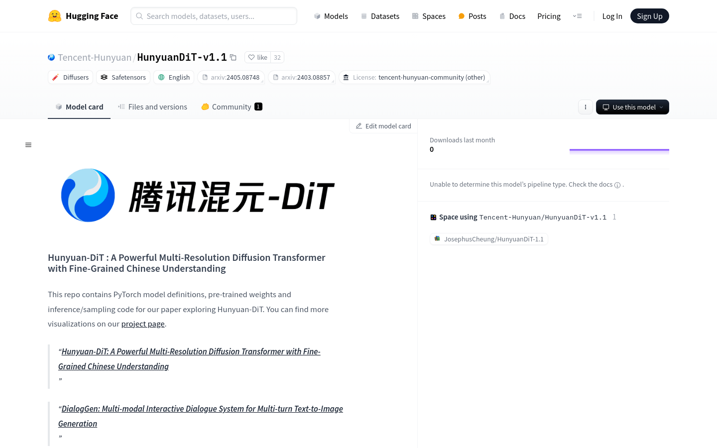 Hunyuandit V1.1