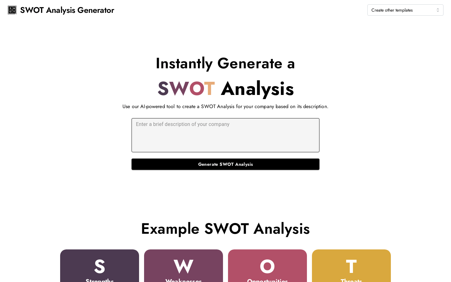 SWOT Analysis