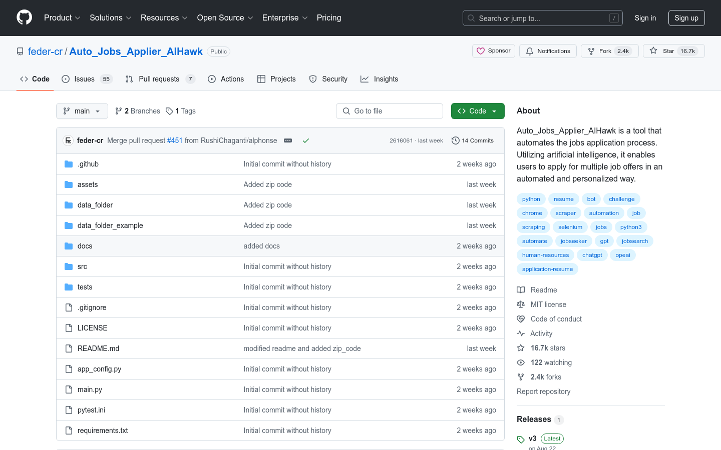 Auto Jobs Applier AIHawk