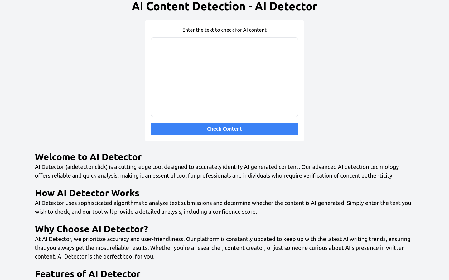 AI Content Detection