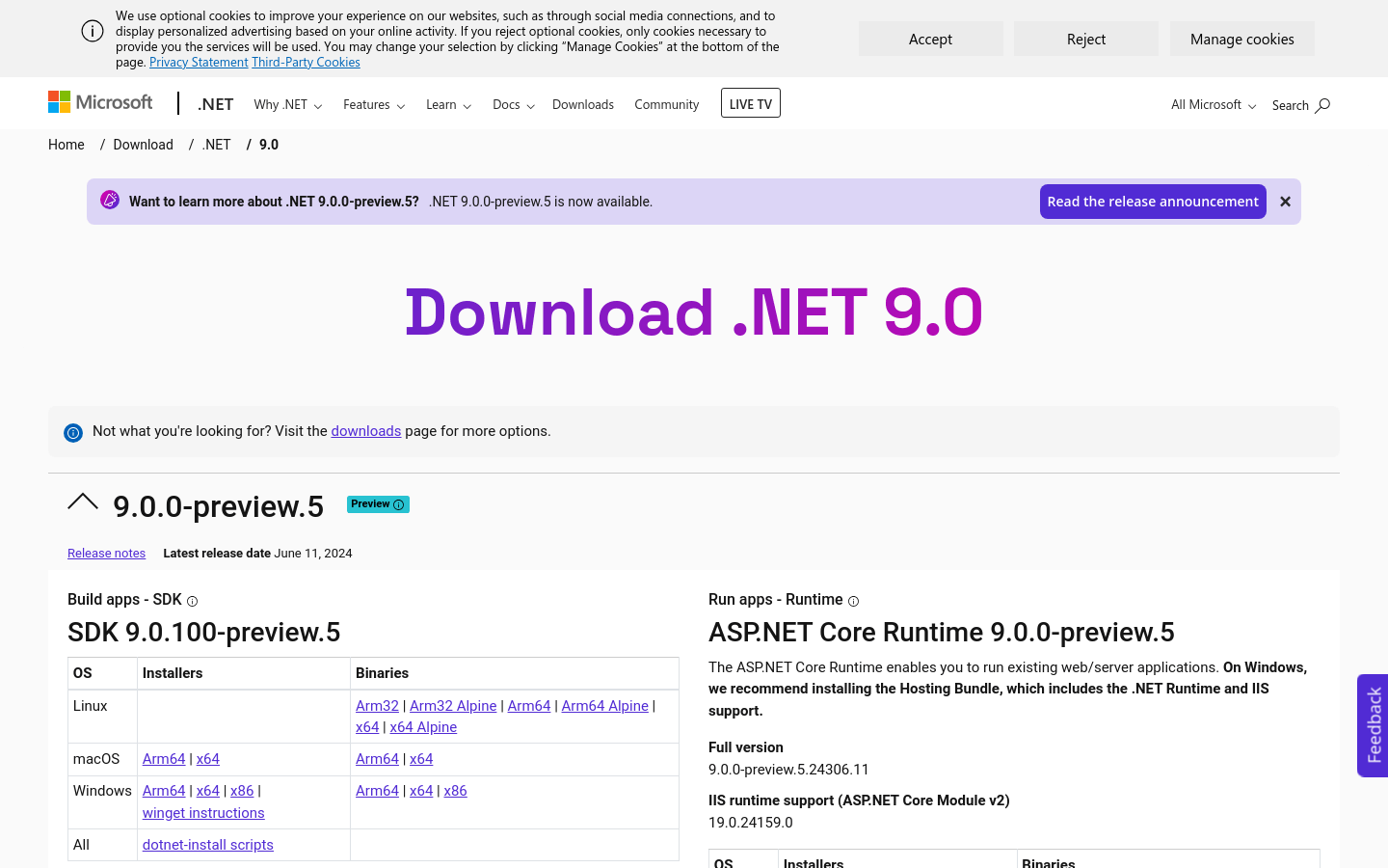 .NET 9 Preview 5