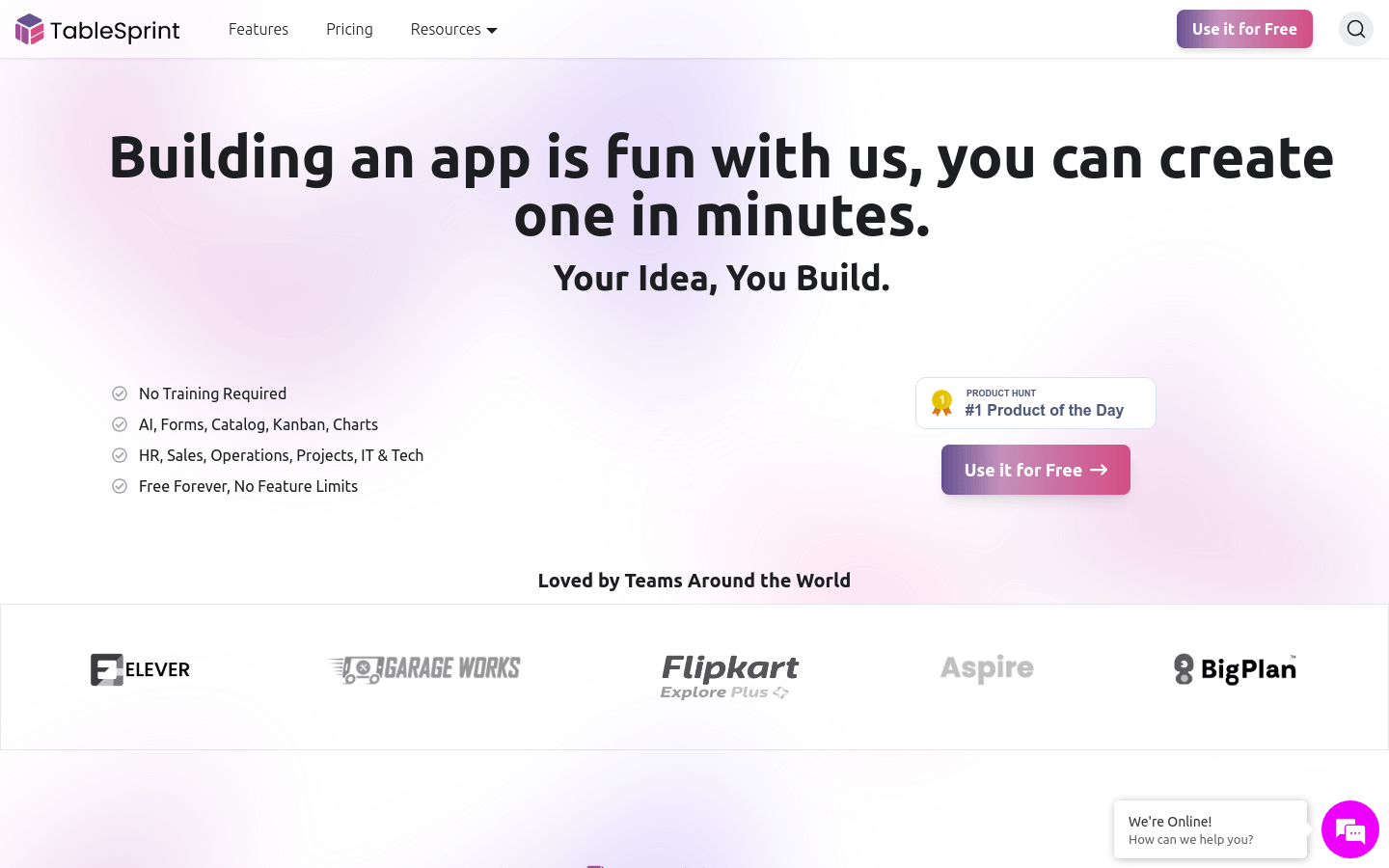 Tablesprint