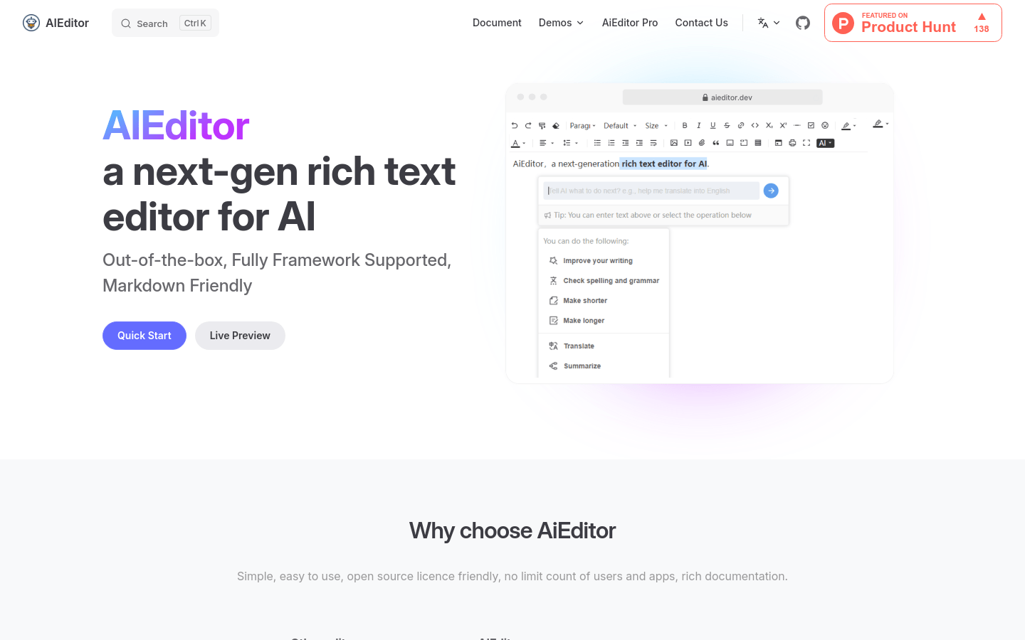 Aieditor