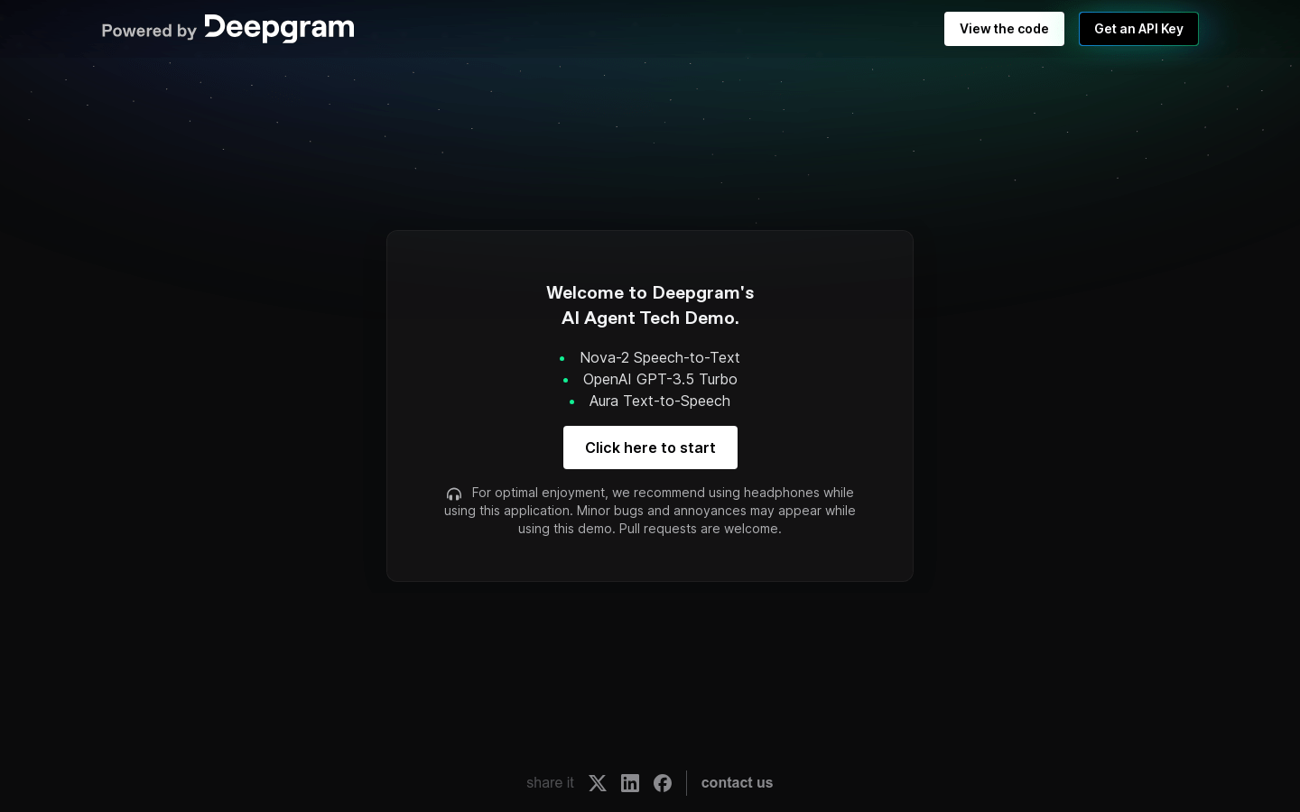 Aura TTS Demo By Deepgram