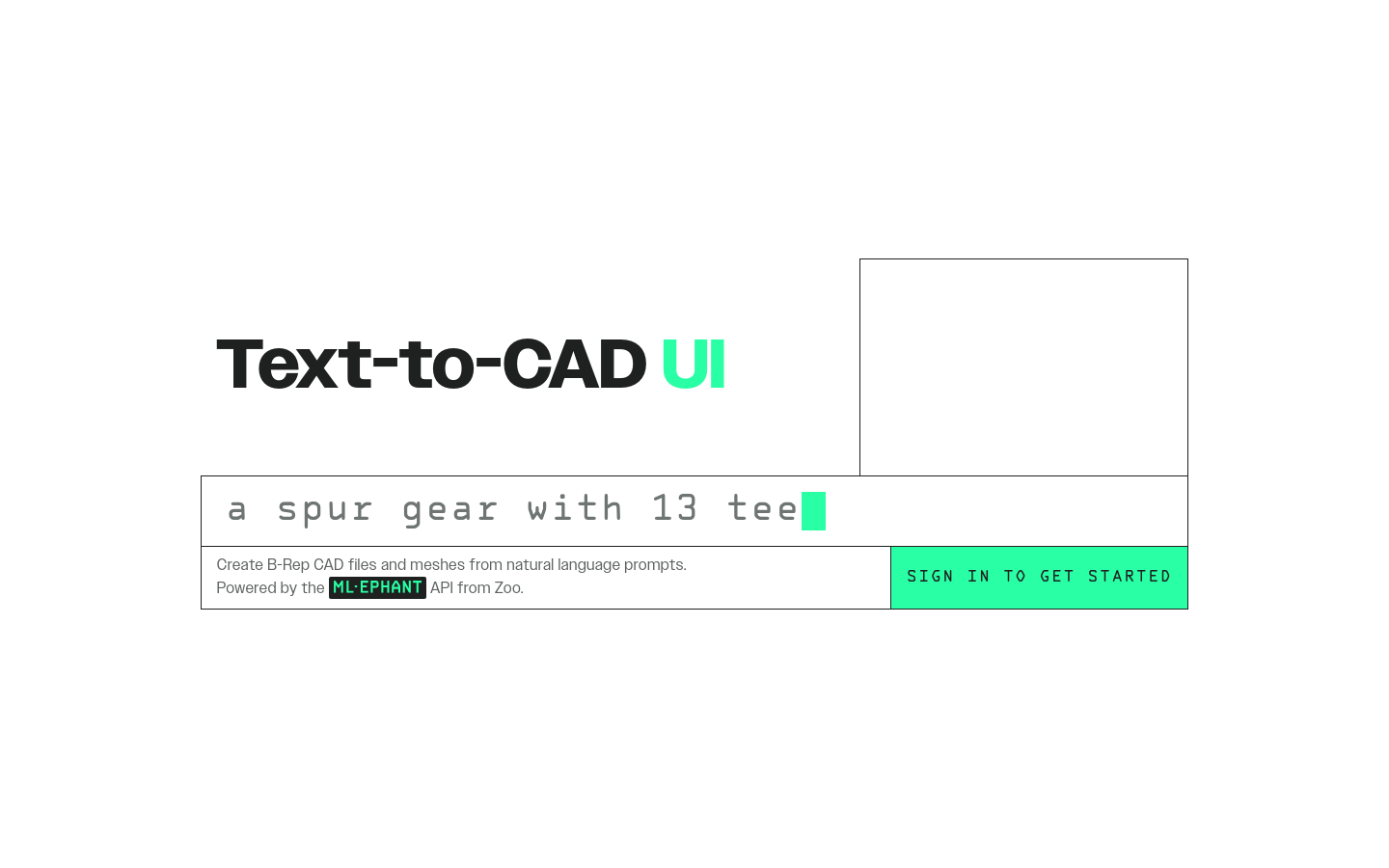 Text To CAD UI