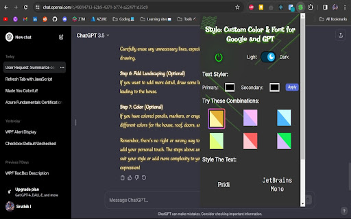 Stylo: Custom Color & Font For Google And GPT