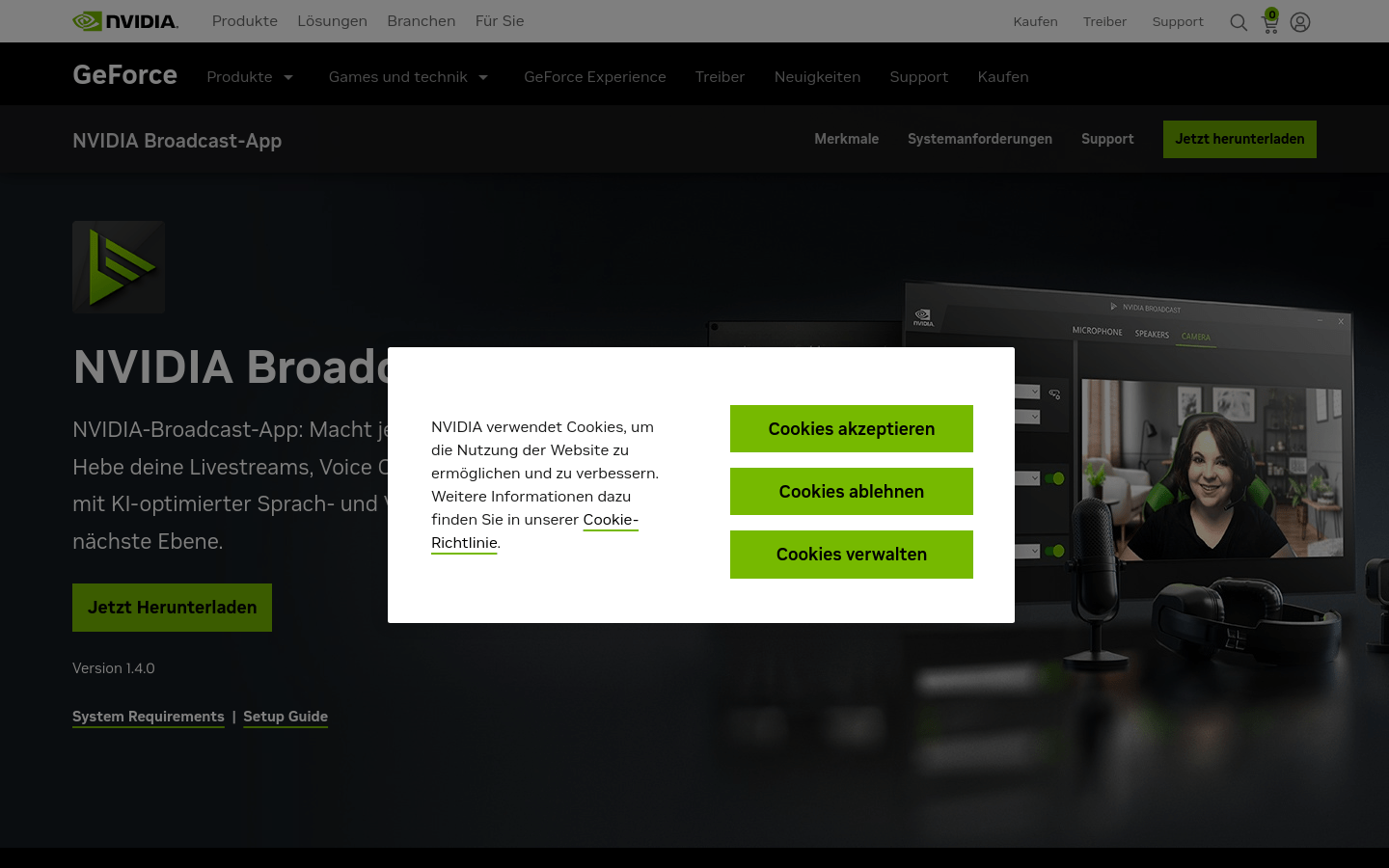 NVIDIA Broadcast App