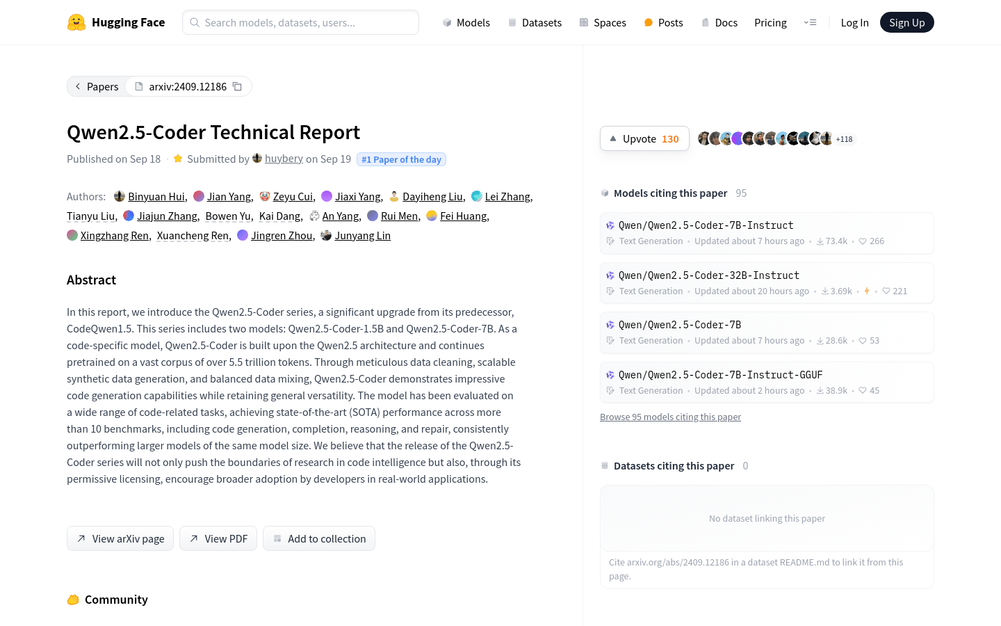 Qwen2.5 Coder Technical Report