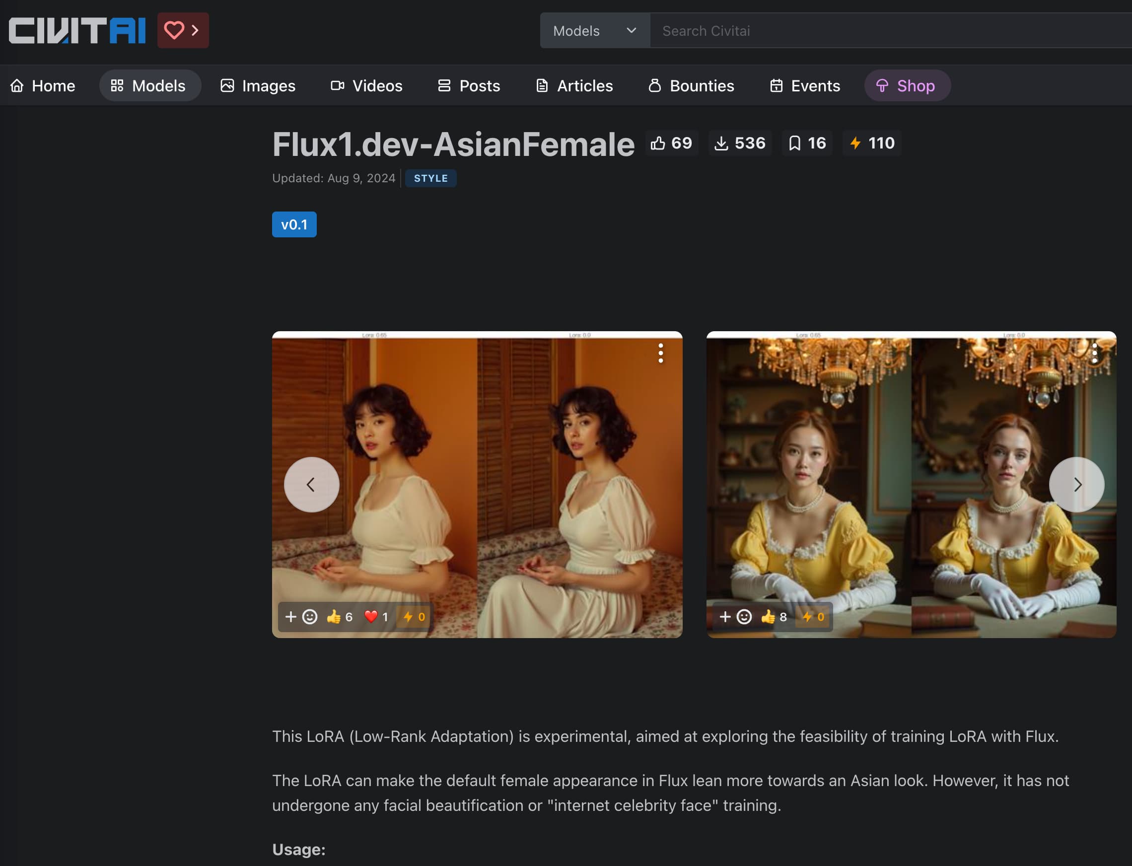 Flux1.dev AsianFemale